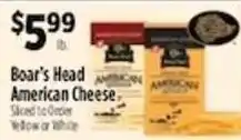 Pioneer Supermarkets Boar's Head American Cheese offer