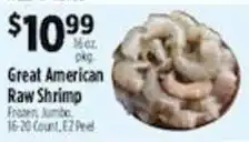 Pioneer Supermarkets Great American Raw Shrimp offer