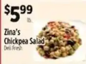 Pioneer Supermarkets Zina's Chickpea Salad offer