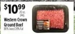 Pioneer Supermarkets Western Crown Ground Beef offer