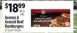 Pioneer Supermarkets Avenue A Ground Beef Hamburgers offer