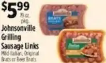 Pioneer Supermarkets Johnsonville Grilling Sausage Links offer