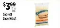 Pioneer Supermarkets Sabrett sauerkraut offer