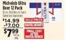 Pioneer Supermarkets Michelob Ultra Beer offer