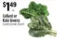 Pioneer Supermarkets Collard or Kale Greens offer