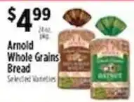 Pioneer Supermarkets Arnold Whole Grains Bread offer