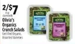Pioneer Supermarkets Olivia's Organics Crunch Salads offer
