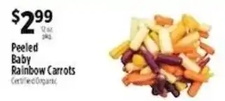Pioneer Supermarkets Peeled Baby Rainbow Carrots offer