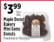Pioneer Supermarkets Maple Donut Bakery Mini Gems Donuts offer