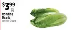 Pioneer Supermarkets Romaine Hearts offer