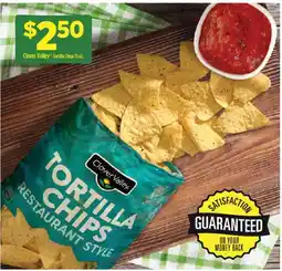 Dollar General Clover Valley tortilla chips offer