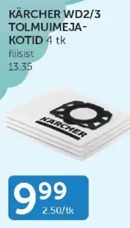 Walgreens Karcher wd2/3 dust bags offer