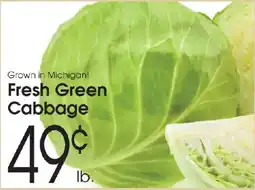 Family Fare Fresh Green Cabbage offer