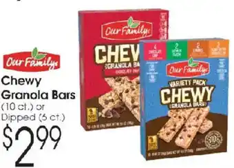 Our Family chewy granola bars