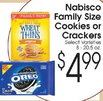 Nabisco family size cookies or crackers