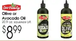 Family Fare Our Family Olive or Avocado Oil offer