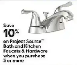 Lowe's Project Source Bath and Kitchen Faucets & Hardware offer