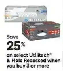 Lowe's Utilitech & Halo Recessed offer