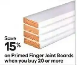 Lowe's Primed Finger Joint Boards offer