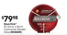 Lowe's NeverKink XP Contractor Garden Hose offer