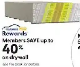 Lowe's mytown's PRO Rewards offer