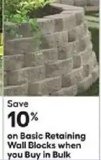Lowe's Basic Retaining Wall Blocks offer