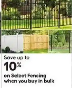 Lowe's Select Fencing offer