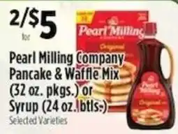Pioneer Supermarkets Pearl Milling Company Pancake & Waffle Mix or Syrup offer