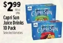 Pioneer Supermarkets Capri Sun Juice Drinks offer