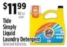 Pioneer Supermarkets Tide Simply Liquid Laundry Detergent offer