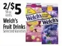 Pioneer Supermarkets Welch's Fruit Drinks offer