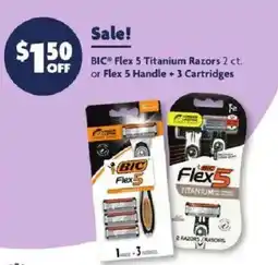 Family Dollar Bic Flex 5 Titanium Razors offer