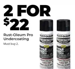 Advance Auto Parts Rust-Oleum Pro Undercoating offer