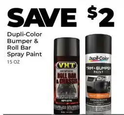 Advance Auto Parts Dupli-Color bumper & roll bar spray paint offer