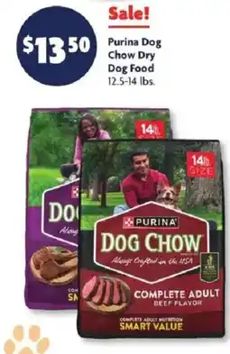 Family Dollar Purina dog chow dry dog food offer