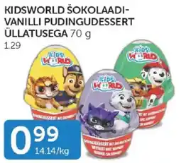 Walgreens Kidsworld chocolate vanilla pudding dessert offer