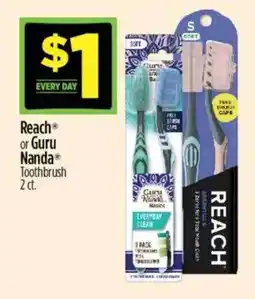 Dollar General Reach or Guru Nanda Toothbrush offer