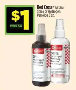 Dollar General Red Cross Alcohol Spray or Hydrogen Peroxide offer