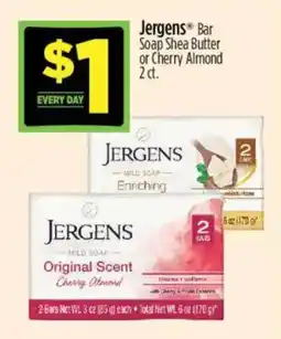 Dollar General Jergens Bar Soap Shea Butter or Cherry Almond offer