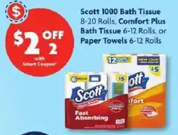 Family Dollar Scott 1000 bath tissue offer