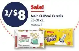 Family Dollar Malt-O-Meal Cereals offer