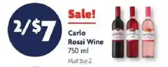 Family Dollar Carlo Rossi Wine offer