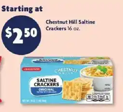 Family Dollar Chestnut Hill saltine crackers offer