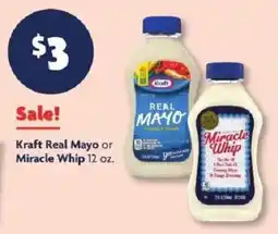 Family Dollar Kraft Real Mayo or Miracle Whip offer