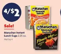 Family Dollar Maruchan instant lunch cups offer