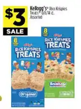 Dollar General Kellogg's rice krispies treats offer