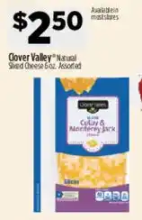 Dollar General Cover Valley Natural Shred Cheese Assorted offer