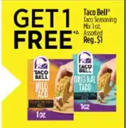 Dollar General Taco Bell Taco Seasoning offer