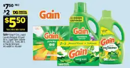 Dollar General Gain laundry detergent and softener offer