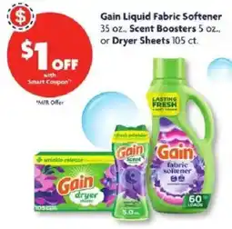 Family Dollar Gain liquid fabric softener offer